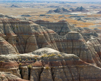 The Badlands; Badlands National Park, South Dakota