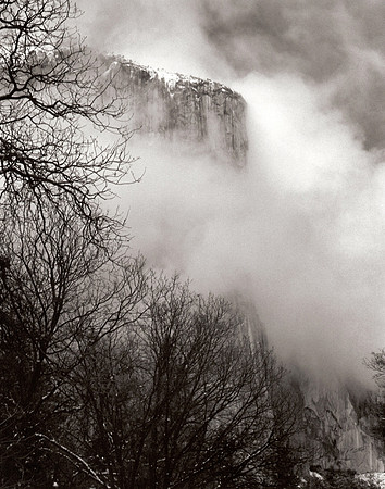 El Capitan in Clouds
